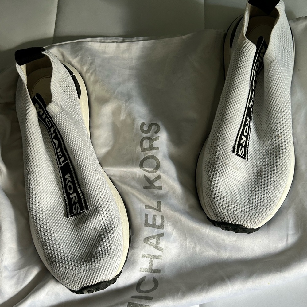 Michael Kors Cream Slip-On Sneakers